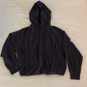 Athleta size medium women's sweatshirt. Super soft velvety fabric.  Slate blue.